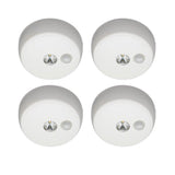 Mr. Beams MB984 Wireless Battery Operated Indoor/Outdoor Motion Sensing LED Ceiling Light, White, 4-pack