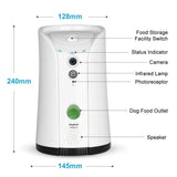SKYMEE Dog Camera Treat Dispenser,WiFi Remote Pet Camera with Two-Way Audio and Night Vision,Compatible with Alexa