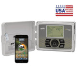 Orbit 57946 B-hyve Smart Indoor/Outdoor 6-Station WiFi Sprinkler System Controller, Compatible with Alexa
