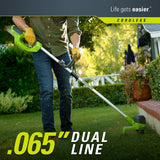 GreenWorks STBA40B210 G-MAX 40V Cordless String Trimmer and Blower Combo Pack