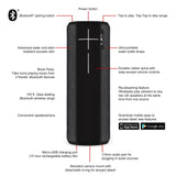 Ultimate Ears BOOM 2 Phantom Wireless Mobile Bluetooth Speaker (Waterproof and Shockproof)