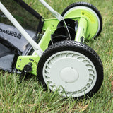 Greenworks 16-Inch Reel Lawn Mower with Grass Catcher 25052 (Renewed)