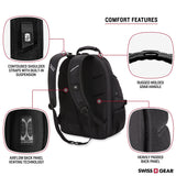 SWISSGEAR Travel Gear 1900 Scansmart TSA Laptop Backpack Black/Black